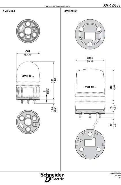 schneider施耐德XVRZ08. Rubber base for increasing the IP degree